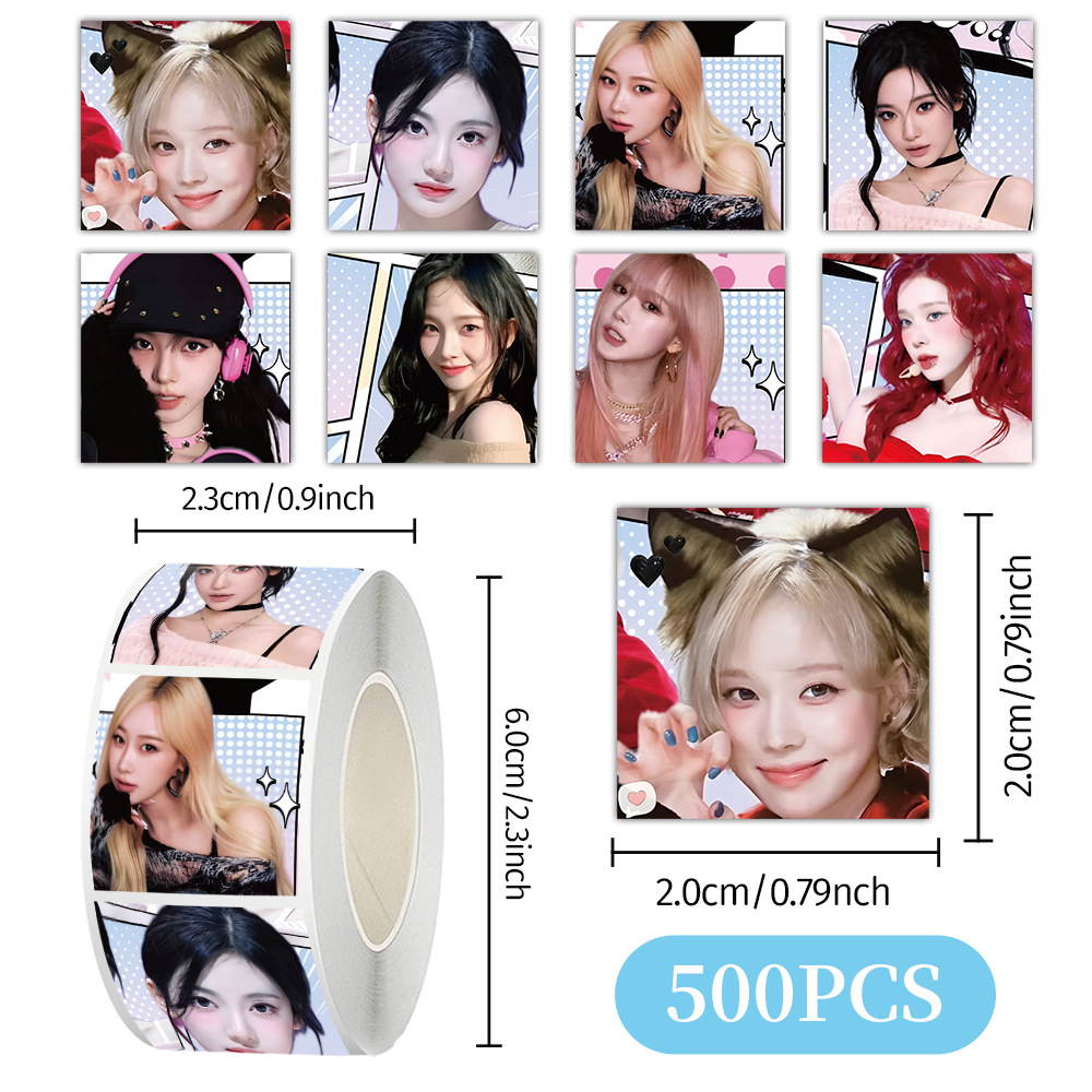 500PCS/Roll Hot KPOP Girl Group Stickers Boy Band Label Blackpink ...