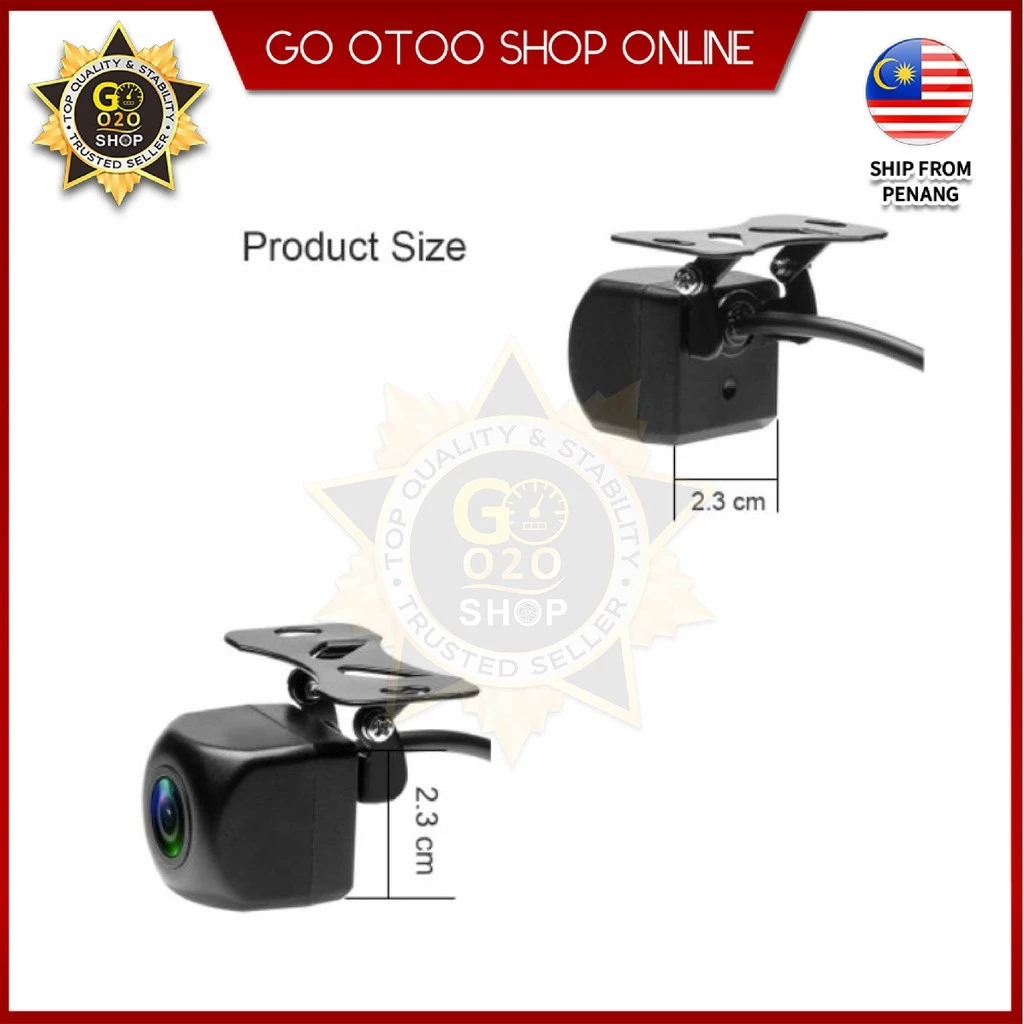 Car AHD reversing camera with night vision, Korean lens, 170-degree ...