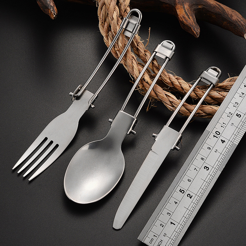 4-in-1 Portable Foldable Utensil Set Multifunction Outdoor Stainless ...
