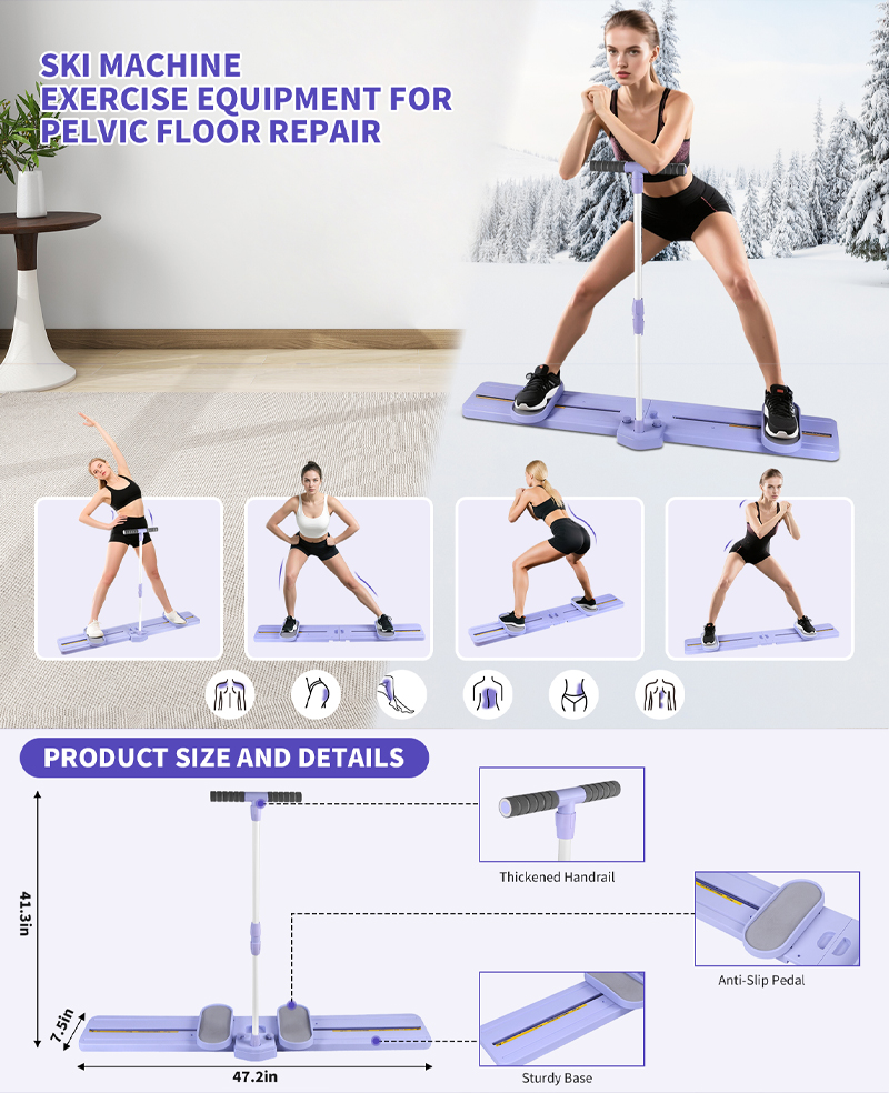 Ski Machine Basin Bottom Muscle Training Device Leg Shaping Beautify ...