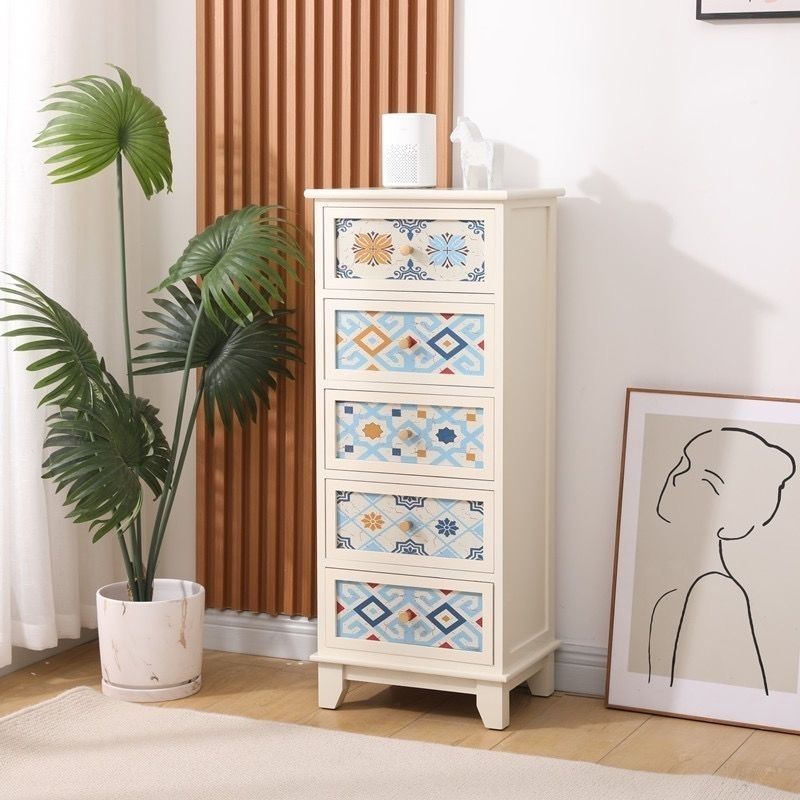 Solid wood bucket cabinet American locker bedroom bedside living room ...