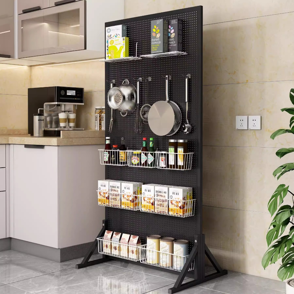 POETISKE Pegboard Hooks Shelving Fit 1/8" And 1/4" Peg Board 6 Inch Long With Rubber Tipped 50PC - View #10