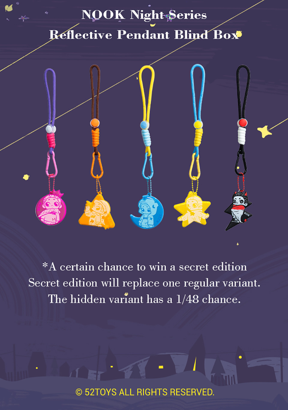 52TOYS NOOK Night Series Merch(Light-Up Fridge Magnet/Reflective ...