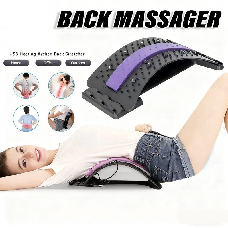 A spinal corrector massager with back support is a device designed to ...