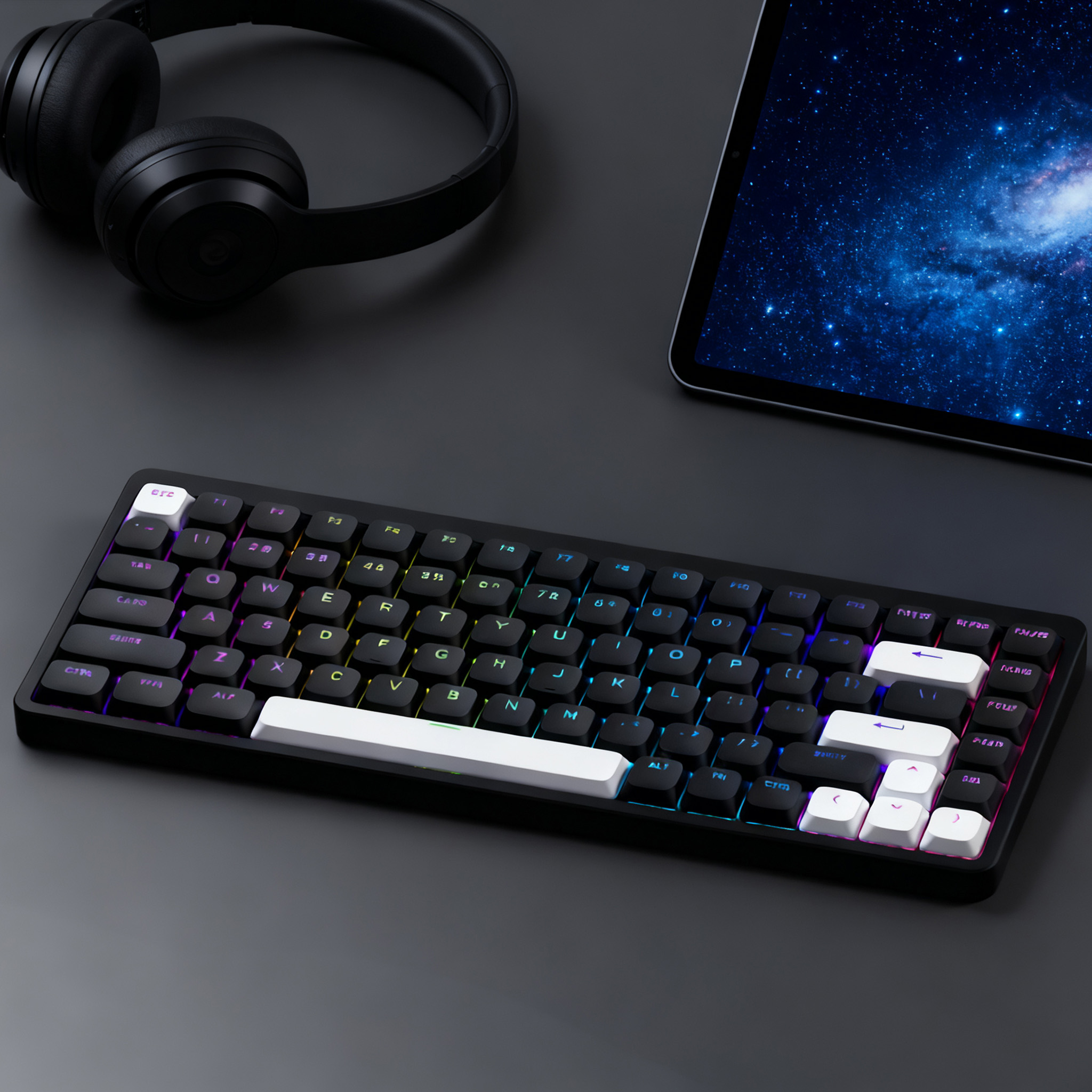 120-Key Low Profile Keycap Top Print Shine Through PBT Keycaps for MX ...