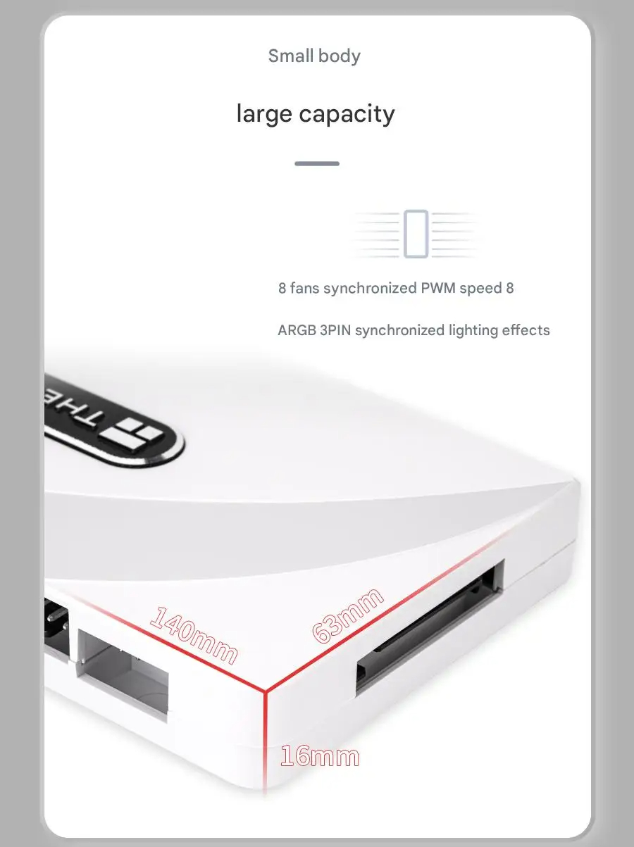 Thermalright TL-ARGB AND FAN HUB X8/X12 IR Fan PWM HUB X8 Wireless ...