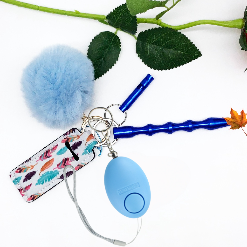 Girl Security Self-Defense Keychain Protection Personal Defensive Alarm ...