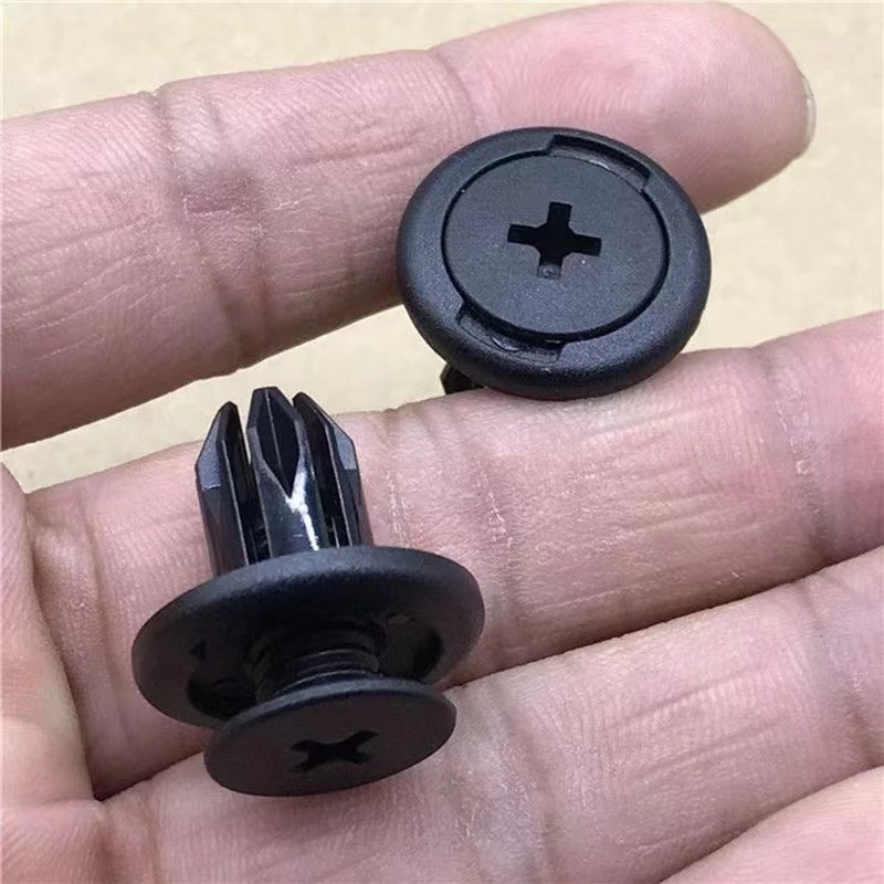 Plastic rivets for car bumpers, screw fasteners, fenders, black rivets ...