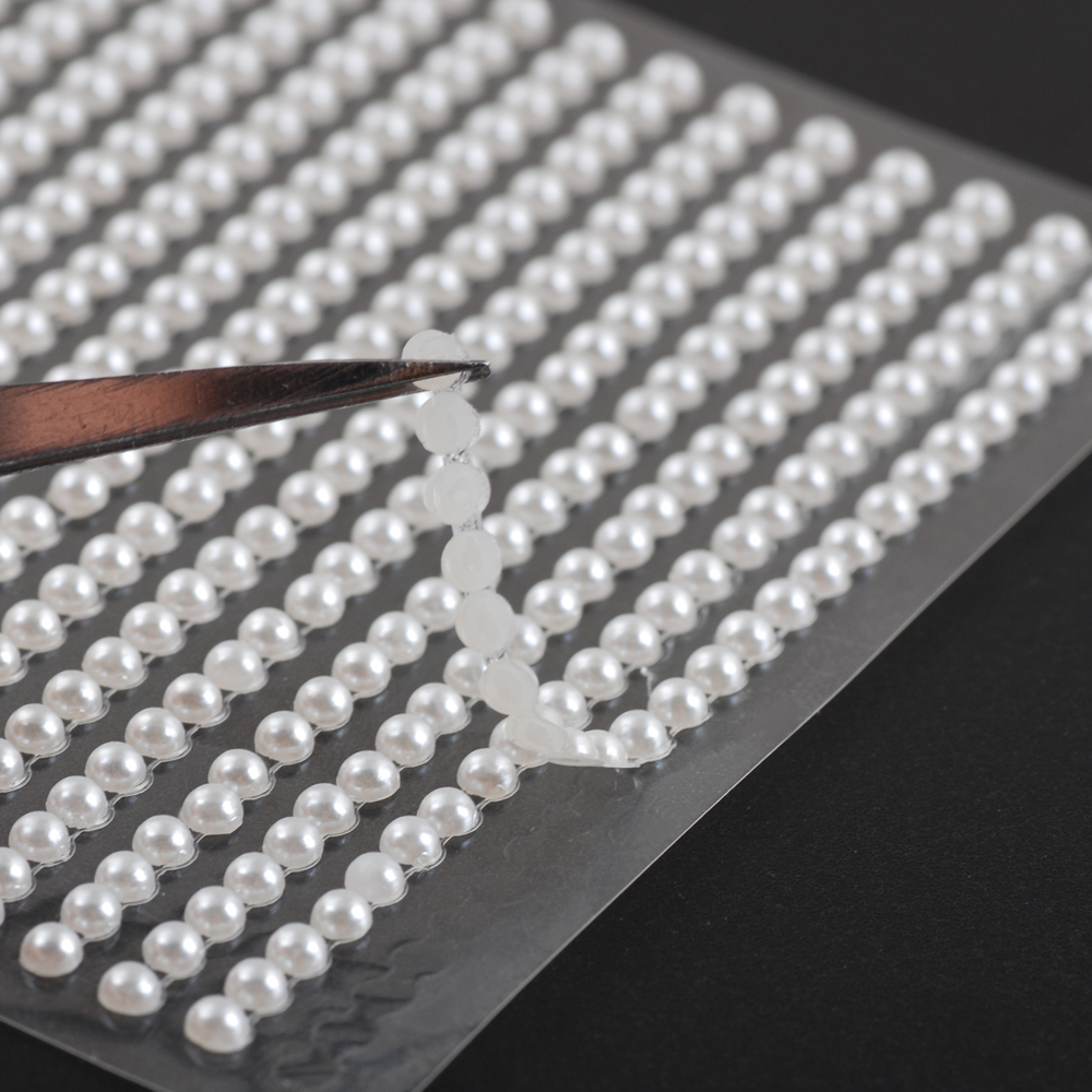 Pearl Rhinestones Tattoo Sticker Self Adhesive Flatback Sticker For ...