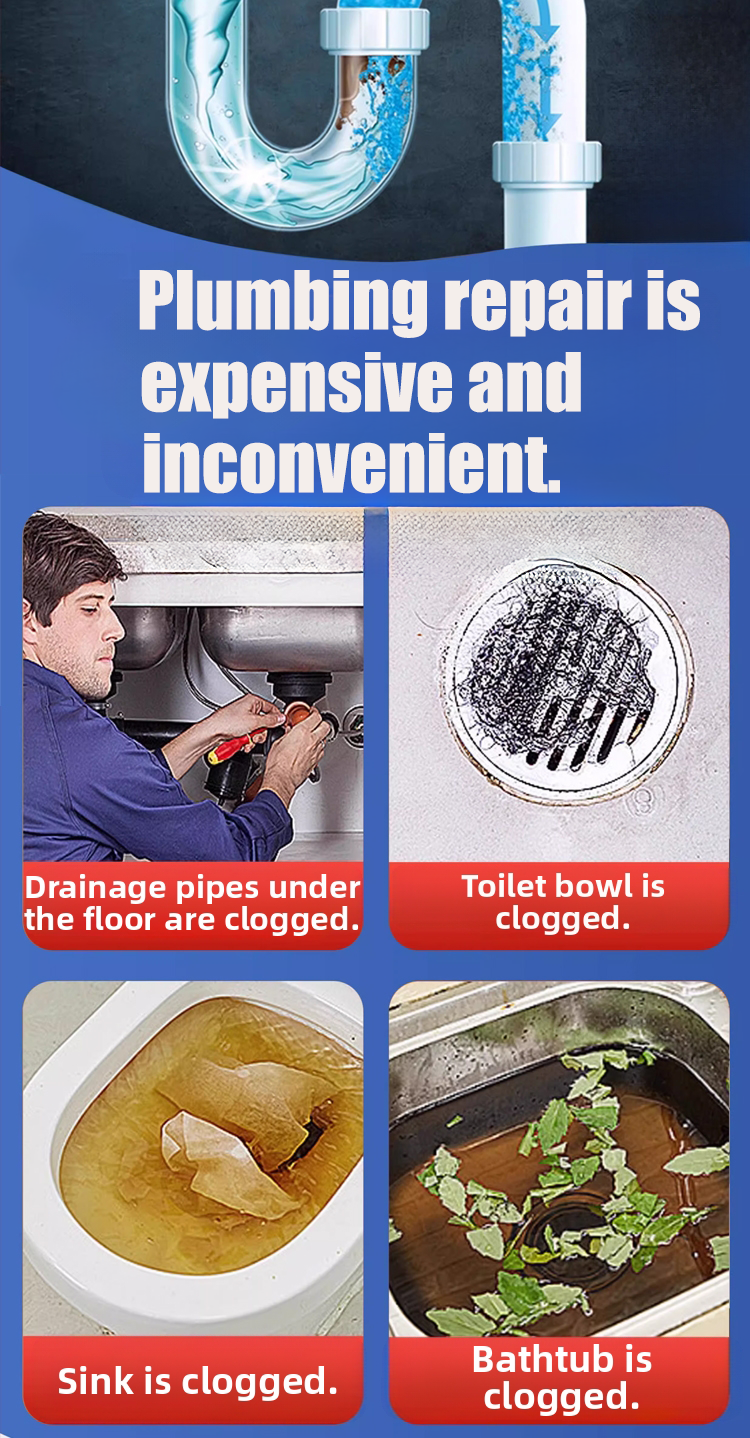 ⚡One pour, instantly unclogs⚡ Drain clog remover Drain cleaner Clogged ...
