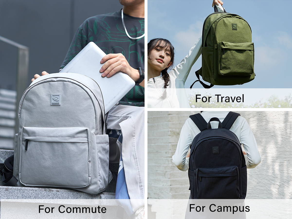 Hanke Large Capacity Travel Backpack Woman Men 15.6inch Laptop Bag ...
