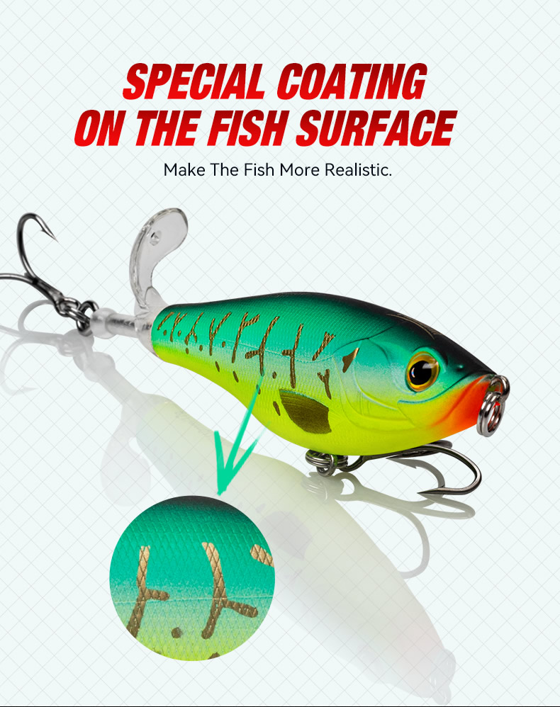 Kingdom Whopper Popper Fishing Lure 90mm 110mm 11g 17g Floating Popper ...