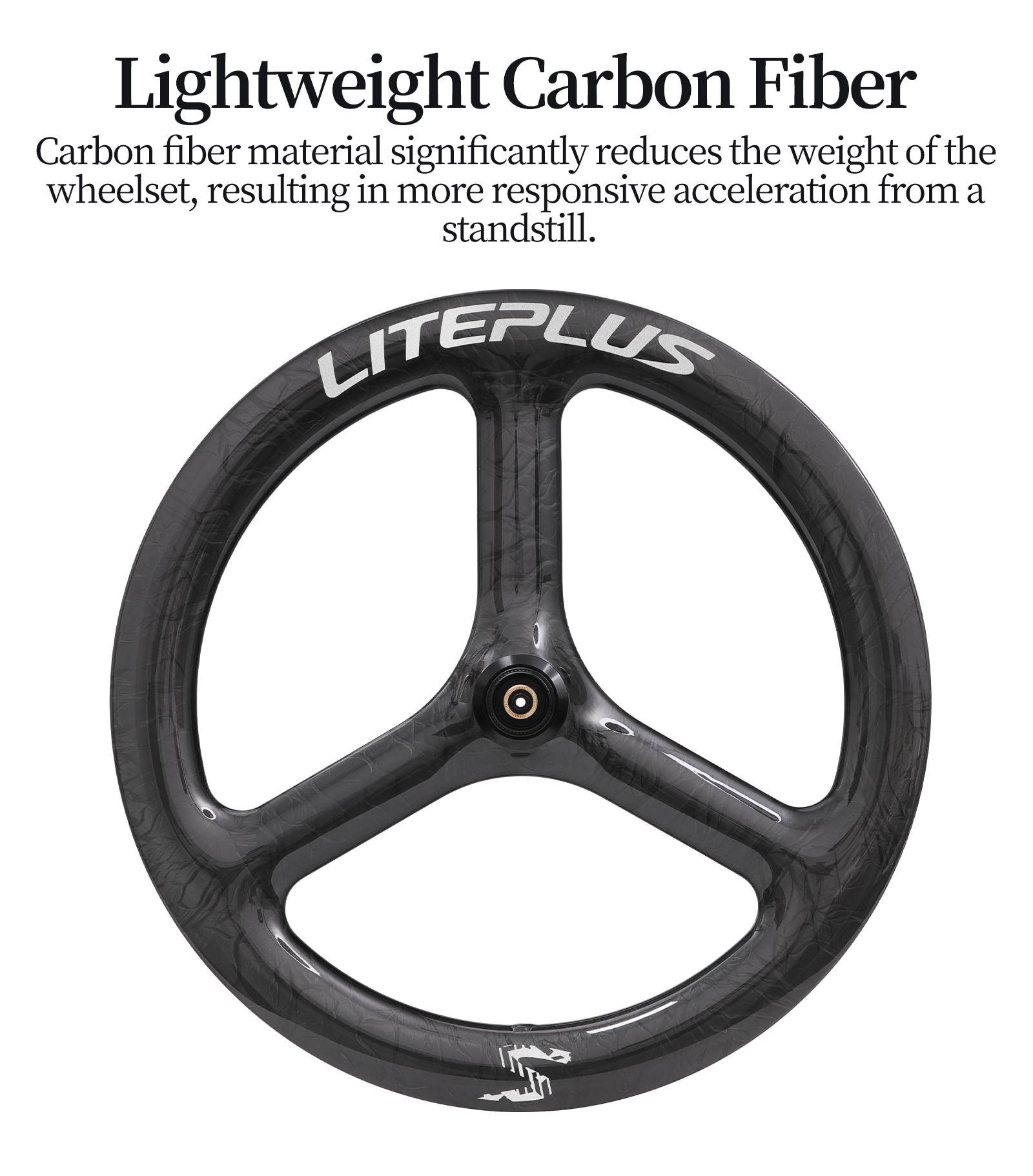 LITEPLUS 451 Carbon Fiber Folding Bike Wheel Set 20 Inch 451 Disc Brake ...
