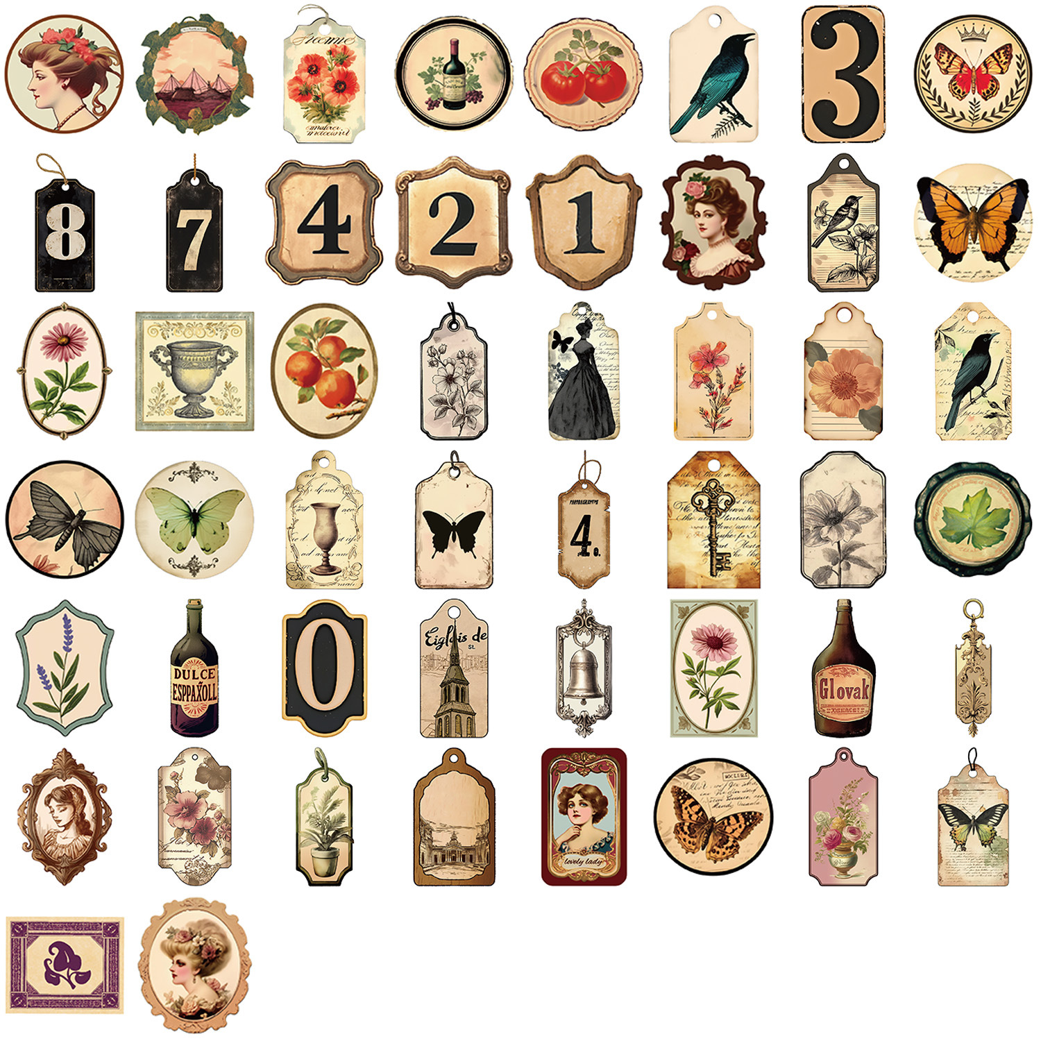 50Pcs Fading Retro Graffiti Stickers - Waterproof Decor for Suitcases ...
