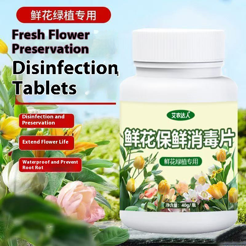 Fresh flower preservation and disinfection tablets extend flowering ...