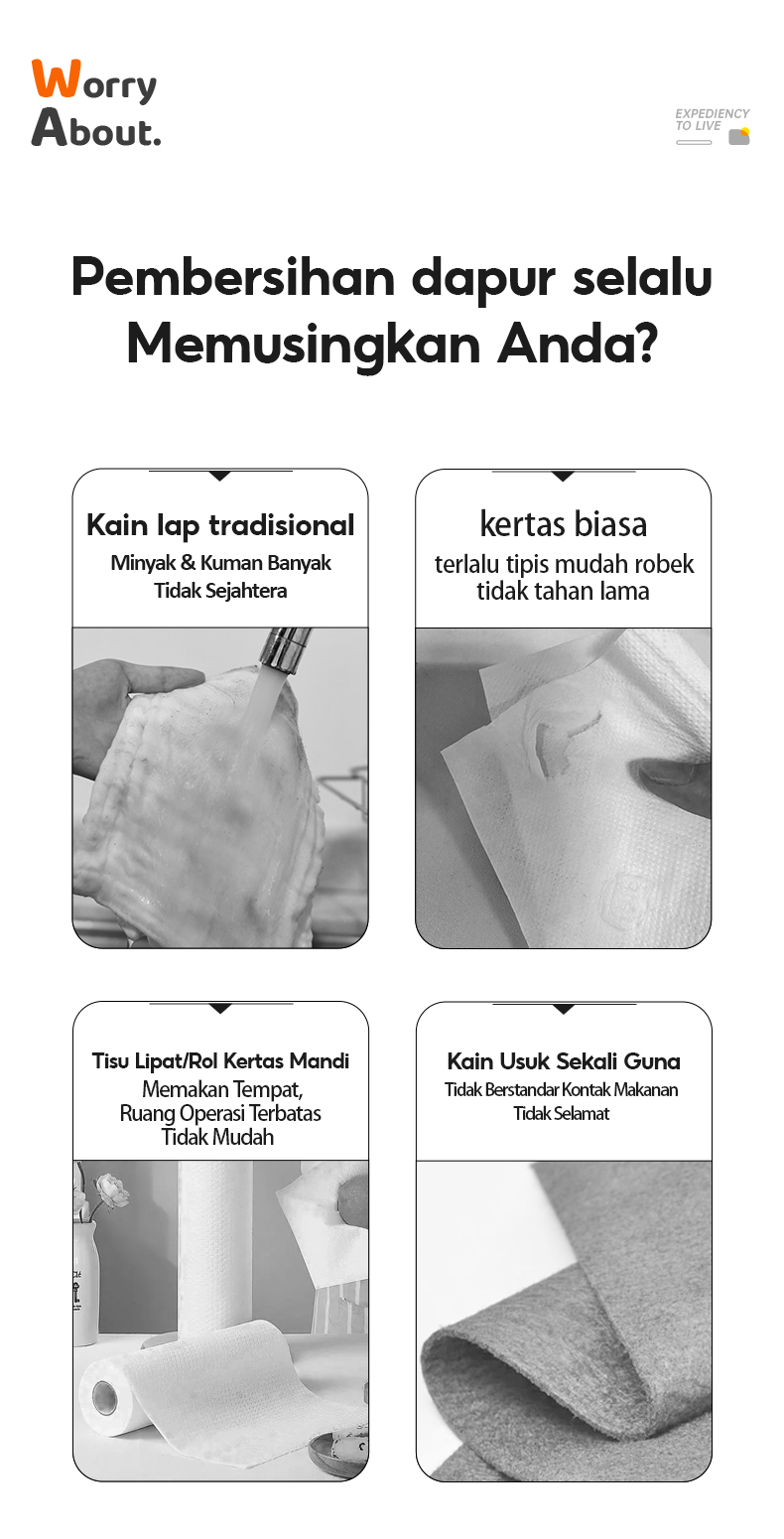 [6 Pack] Botare Kitchen Paper Towels Family Set(2400 Sheets, 2-Ply ...