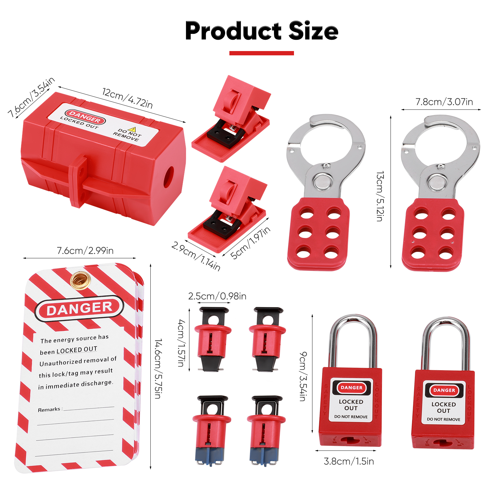 【Local delivery】Lock Off Kit For Electricians,Safety Lockout Padlock ...