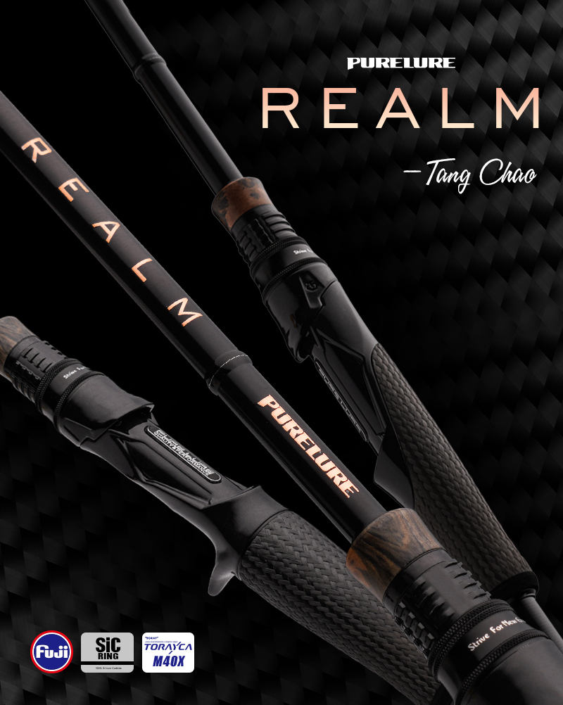 PURELURE REALM Bass Rod All M40X Toray Carbon Soft Bait Zander Rod EX F ...