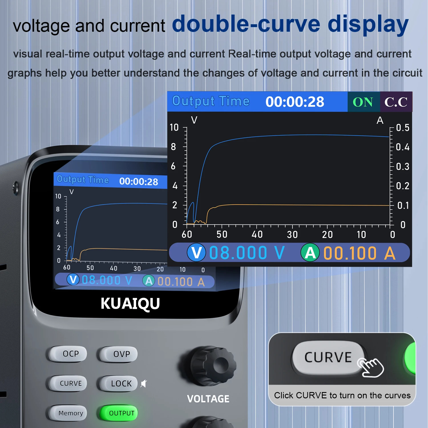 KUAIQU New DC Laboratory Power Supply 30V10A Voltage And Current ...