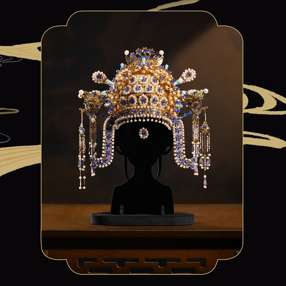 piececool-sui-dynasty-gilt-phoenix-crown-with-floral-diadem-metal-model
