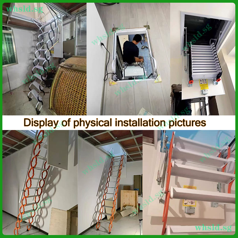 Telescopic Staircase Loft Folding Staircase Telescopic Ladder Folding ...
