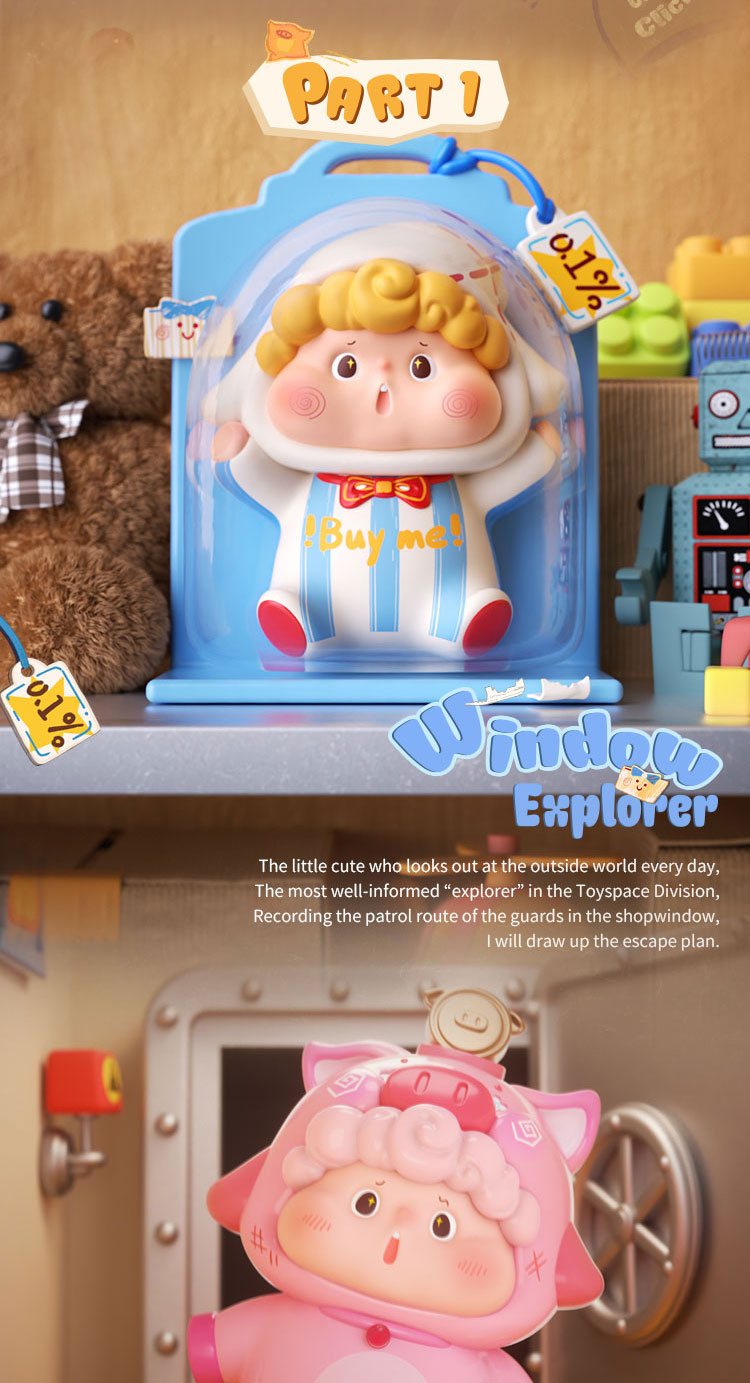 Heyone HUDODO-Toyscape Division Series Mystery Box Blind Box Cute ...