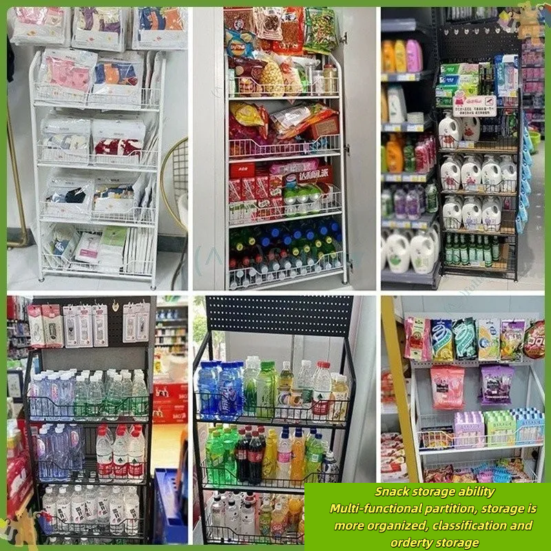 Supermarket Shelves Snack Shelf Grocery Rack 5 Layers Display Rack For ...