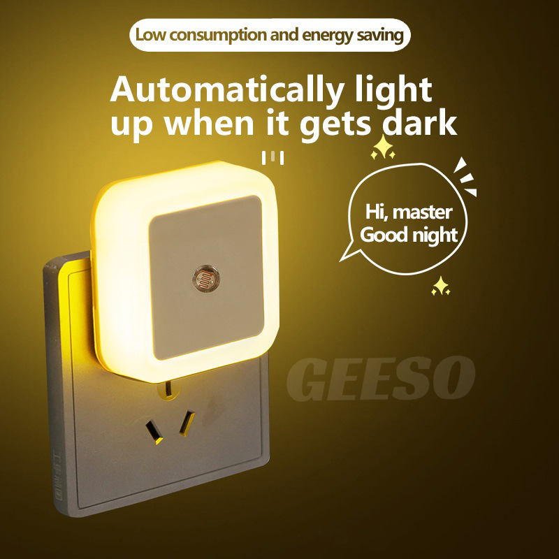 GEESO LED Intelligent Night Light Lampu Tidur Automatic Light Control ...