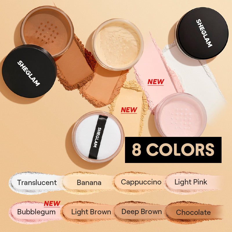 SHEGLAM Baked Glow Face Loose Setting Powder Oil Control Makeup Setting ...
