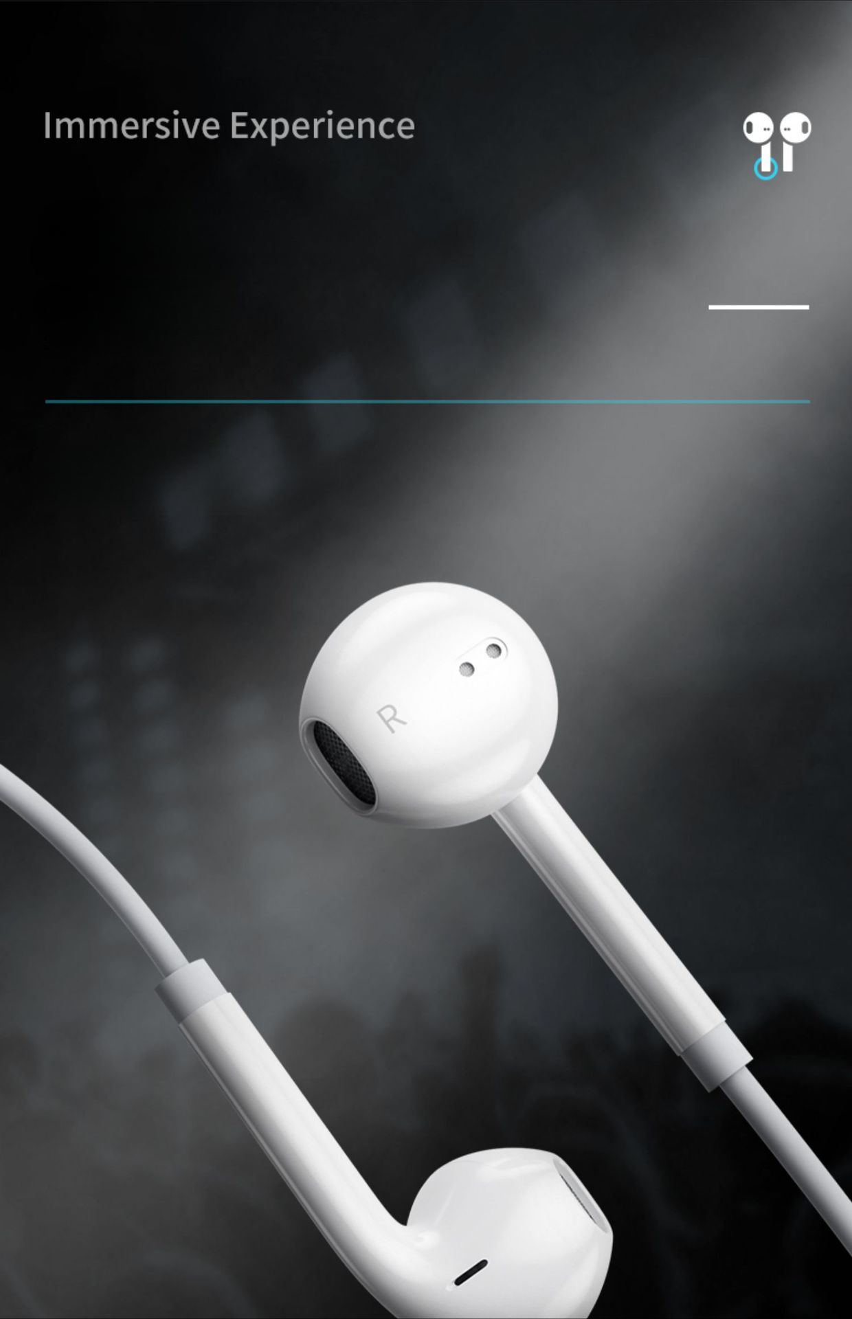 Type-C Round Port In-Ear Wired Earbuds with Universal Control ...