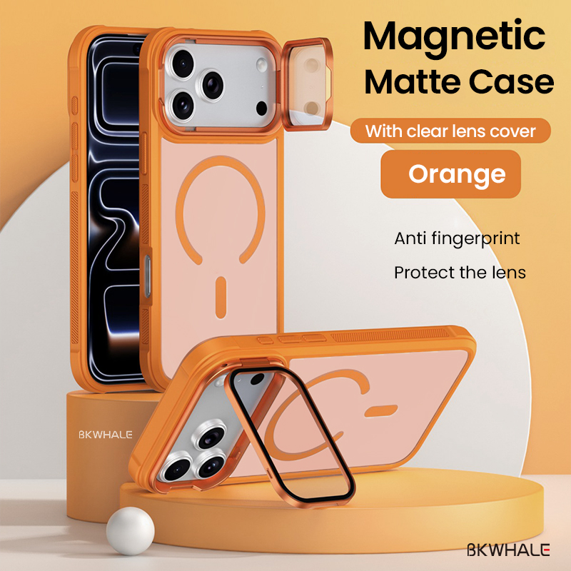 BKWHALE Magnetic Stand Phone Case For iPhone 17 16 Pro Max iP 17Pro 15 ...
