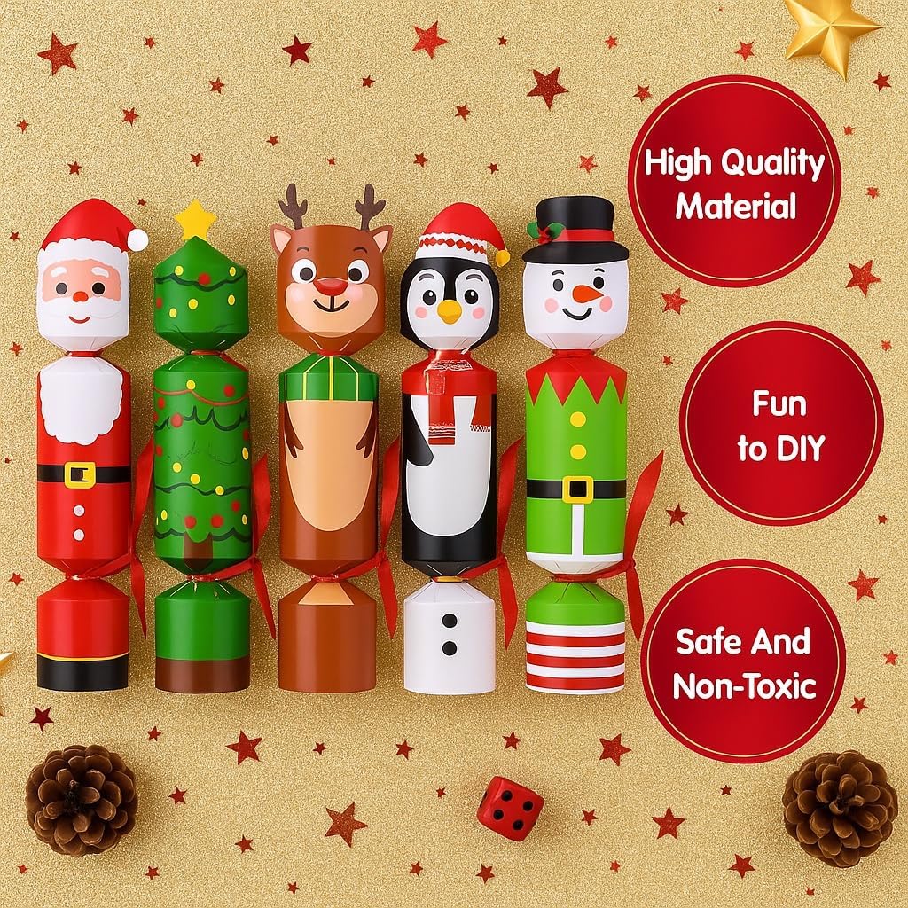 Christmas cracker set with no sound; small gifts for Christmas party ...