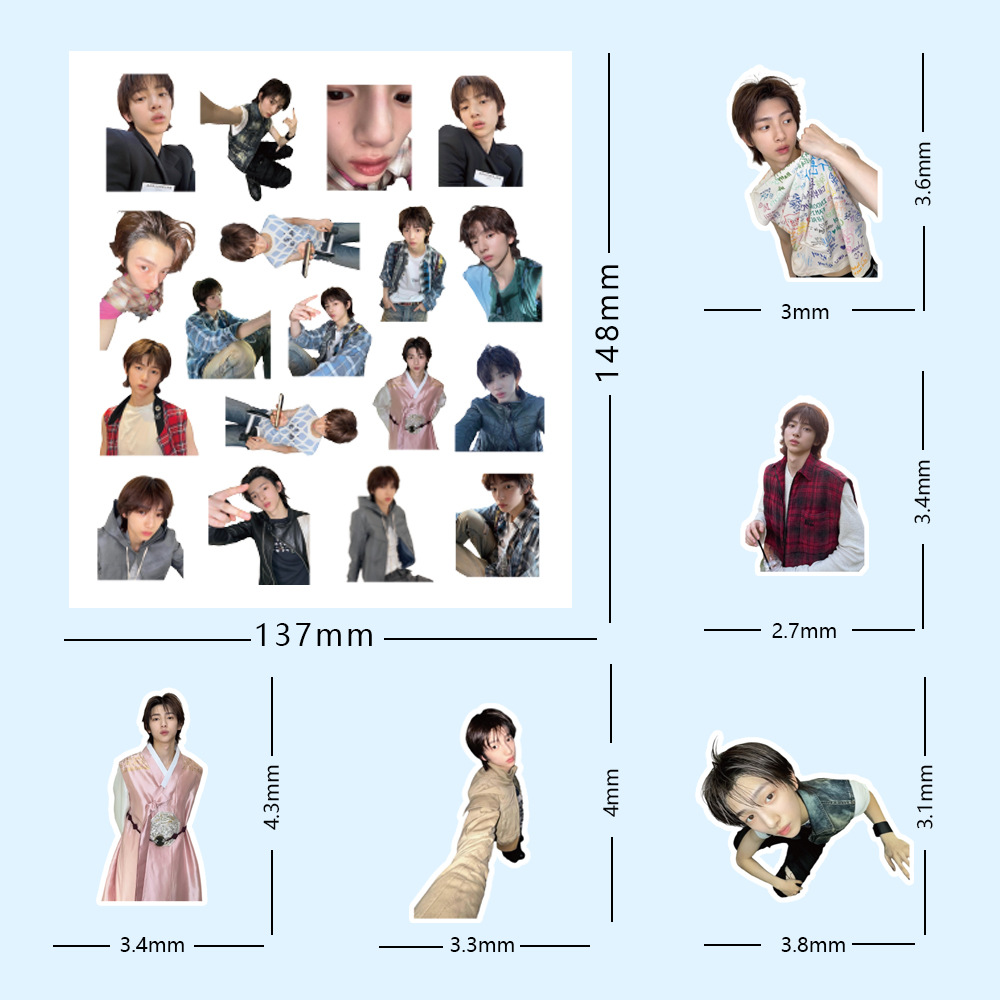 103PCS JUHOON CORTIS Stickers Waterproof KPOP Boys Band Decals Notebook ...