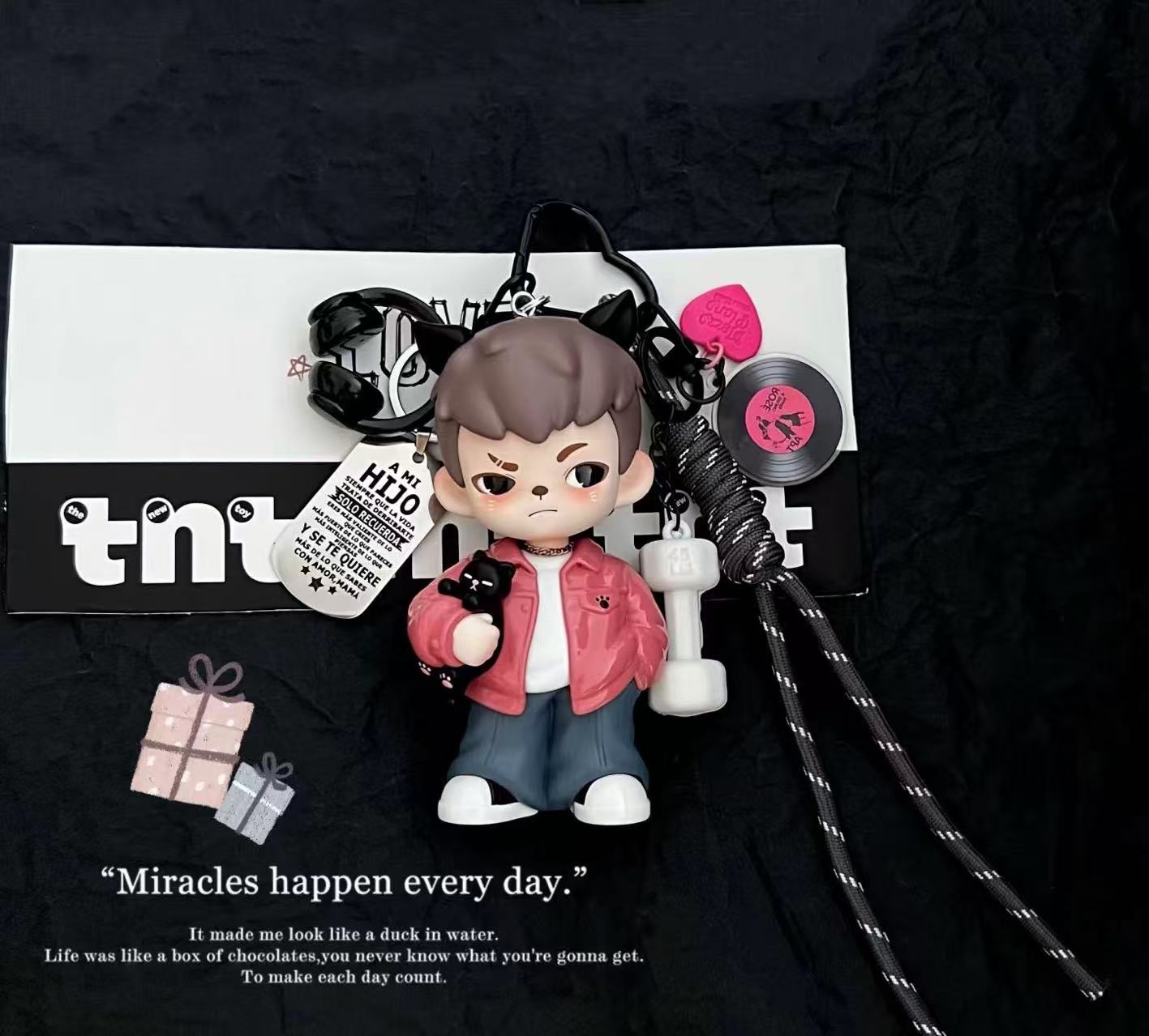 TNT Space Boy Rayan Natural-born Player DIY keychain bag pendant car ...