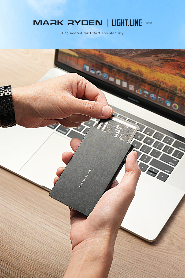 MARK RYDEN Aluminum Alloy Clip Lightweight Button Card Holder | Shopee ...