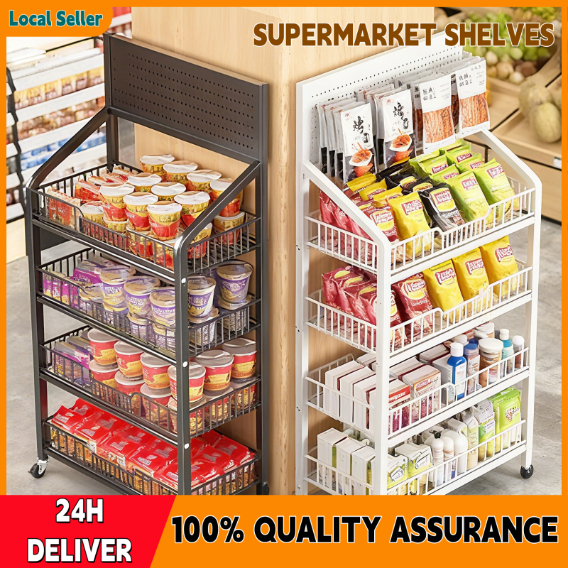 Supermarket Shelves Snack Shelf Grocery Rack 5 Layers Display Rack For ...