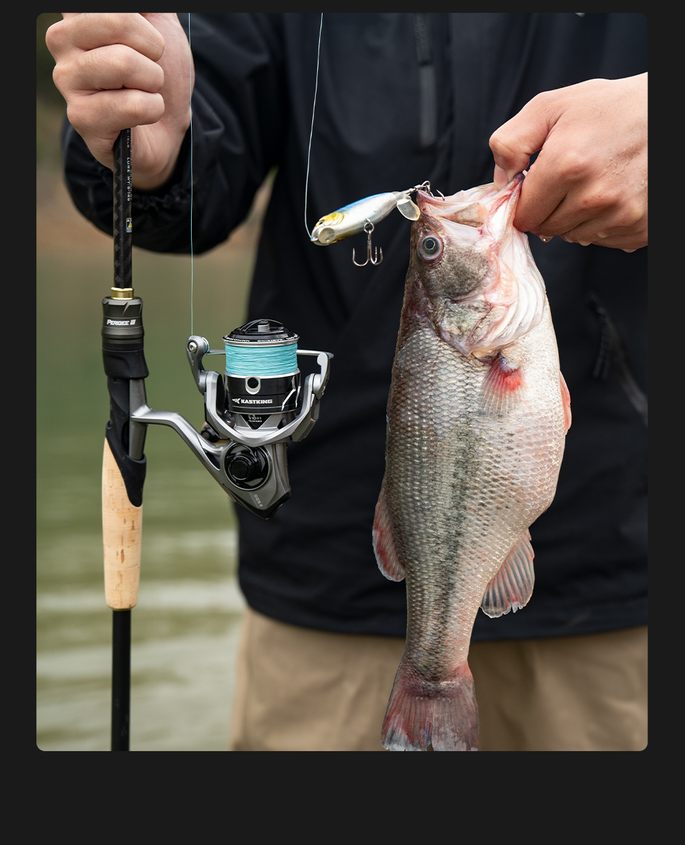 KastKing Perigee III Casting Rod 24T High-Strength Lightweight Carbon ...