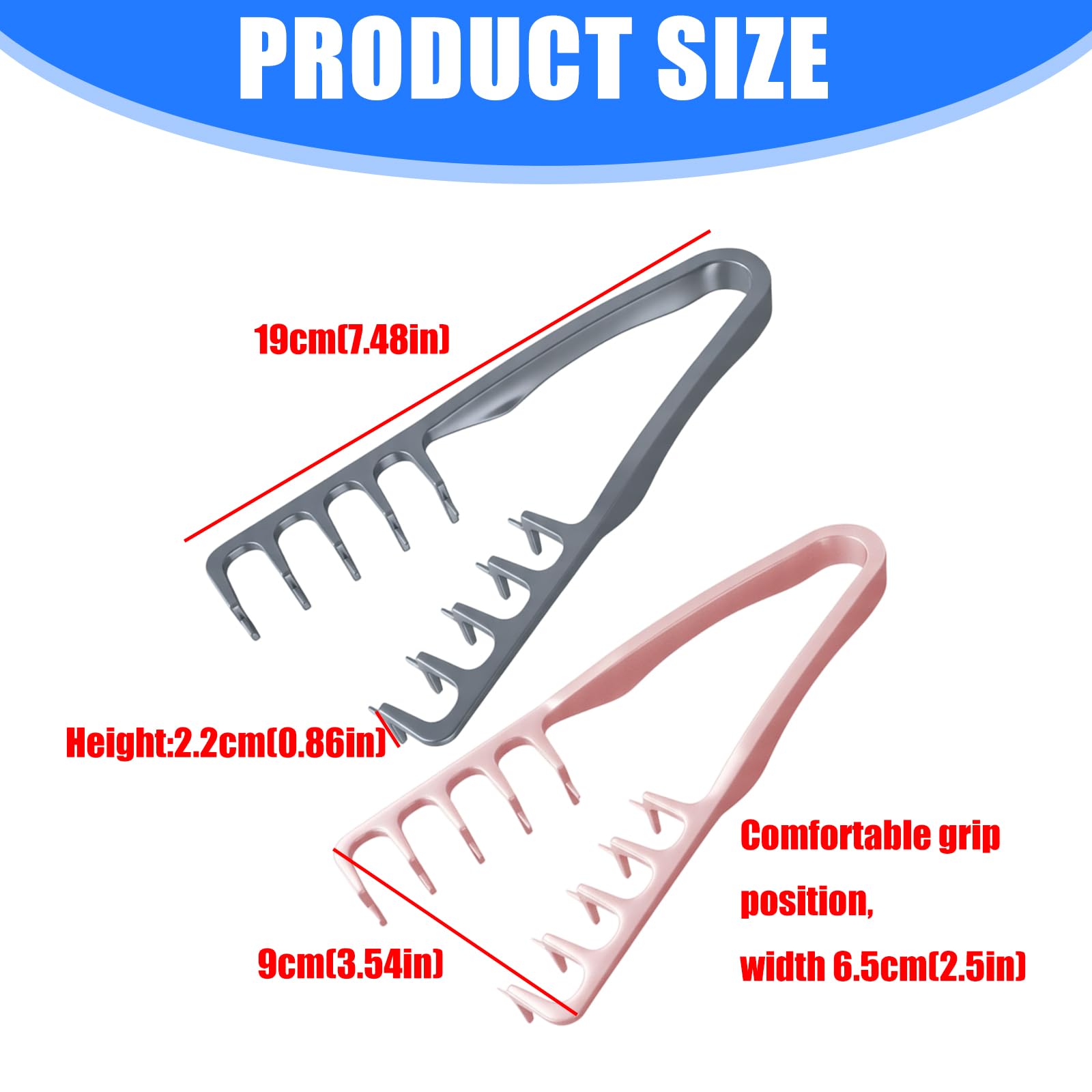 Texture Comb, ABS Volumizing Wide-Tooth Hair Styling Comb, Men's Fluffy ...