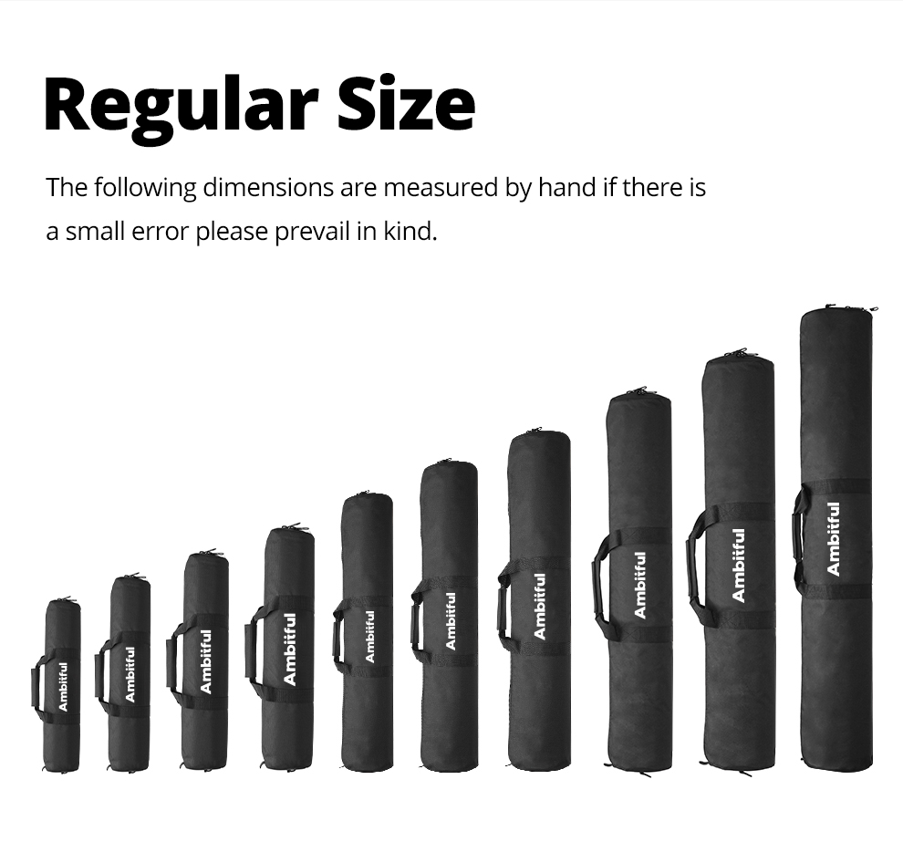 AMBITFUL Tripod Draagtas 125 Cm - Stevige Padded Schoudertas Voor Statieven, Boom Stands, Paraplu's En Fotografie Accessoires