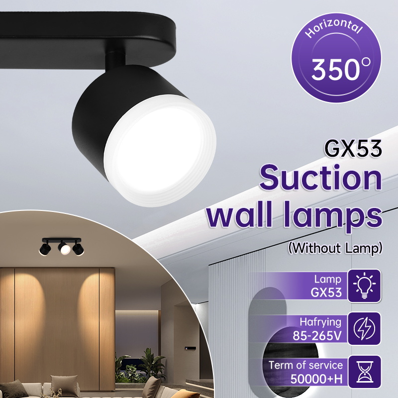 Led Spotlight Replaceable GX53 Bulb Tack Light Indoor Aluminum Ceiling ...