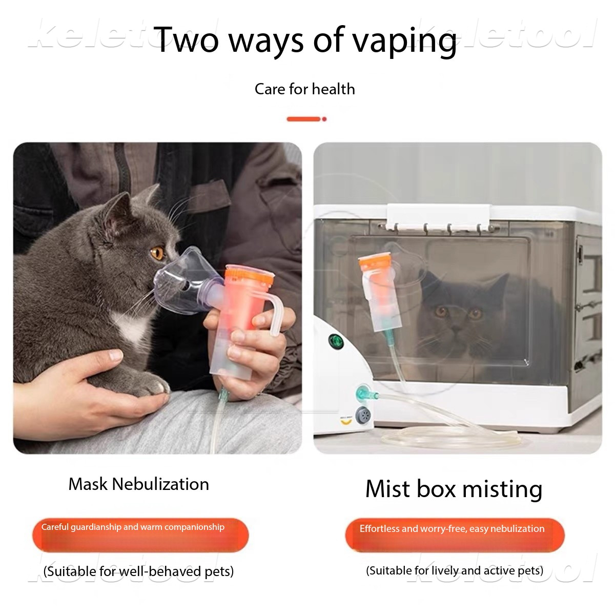 Pet Portable Nebulizer Machine Pet Cat Atomization Box Oxygen Cage Pets ...