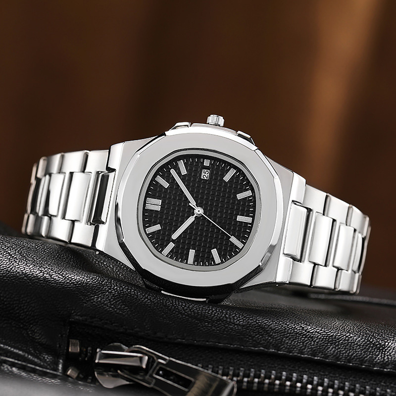 In Stock 】New Fashion Unisex Steel Band Watch High-end Ultra-thin Steel ...