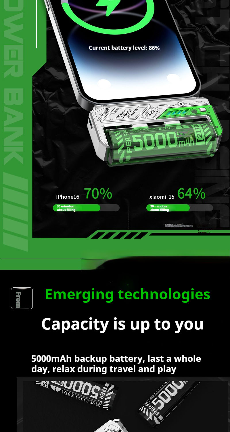 【CCC certification】Rechargeable 20000mAh mobile power supply with dual ...
