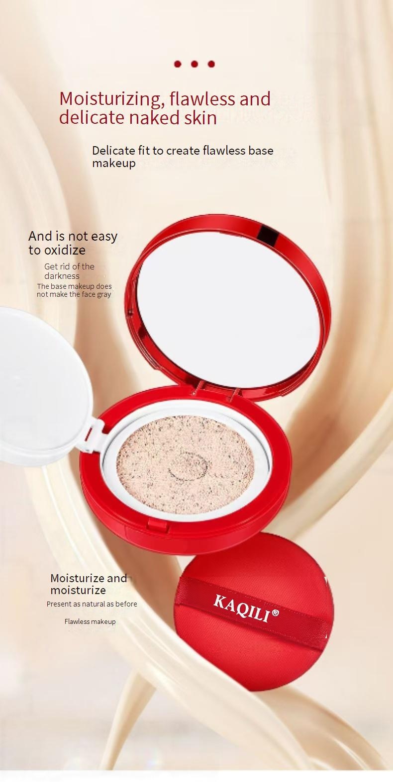KAQILI Red Ginseng Cushion is a BB cream that provides softfocus