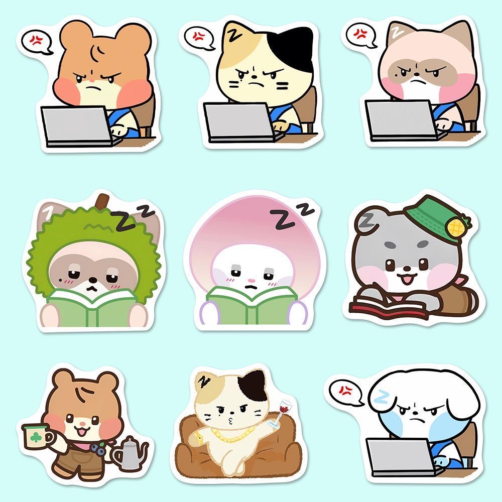 54pcs Cartoon ZEROBASEONE Sticker DIY Phone Water Cup Waterproof ...