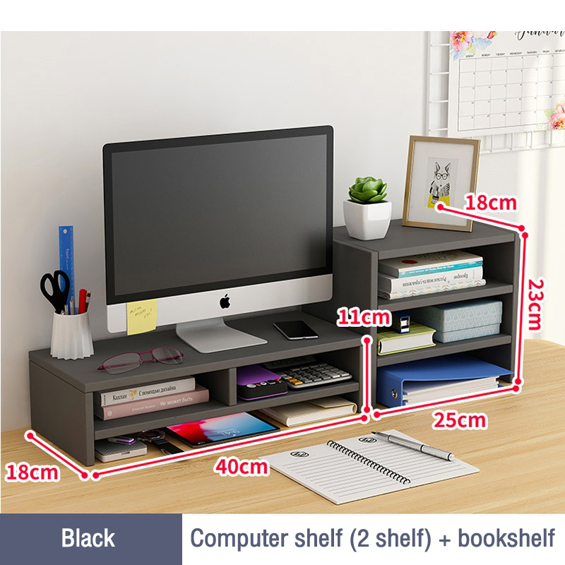 leego Computer Monitor Rack Stand Rak Monitor riser Desktop storage ...