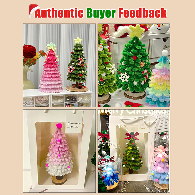 In Stock】Christmas Tree Lights Night Light Mini Christmas Tree DIY ...