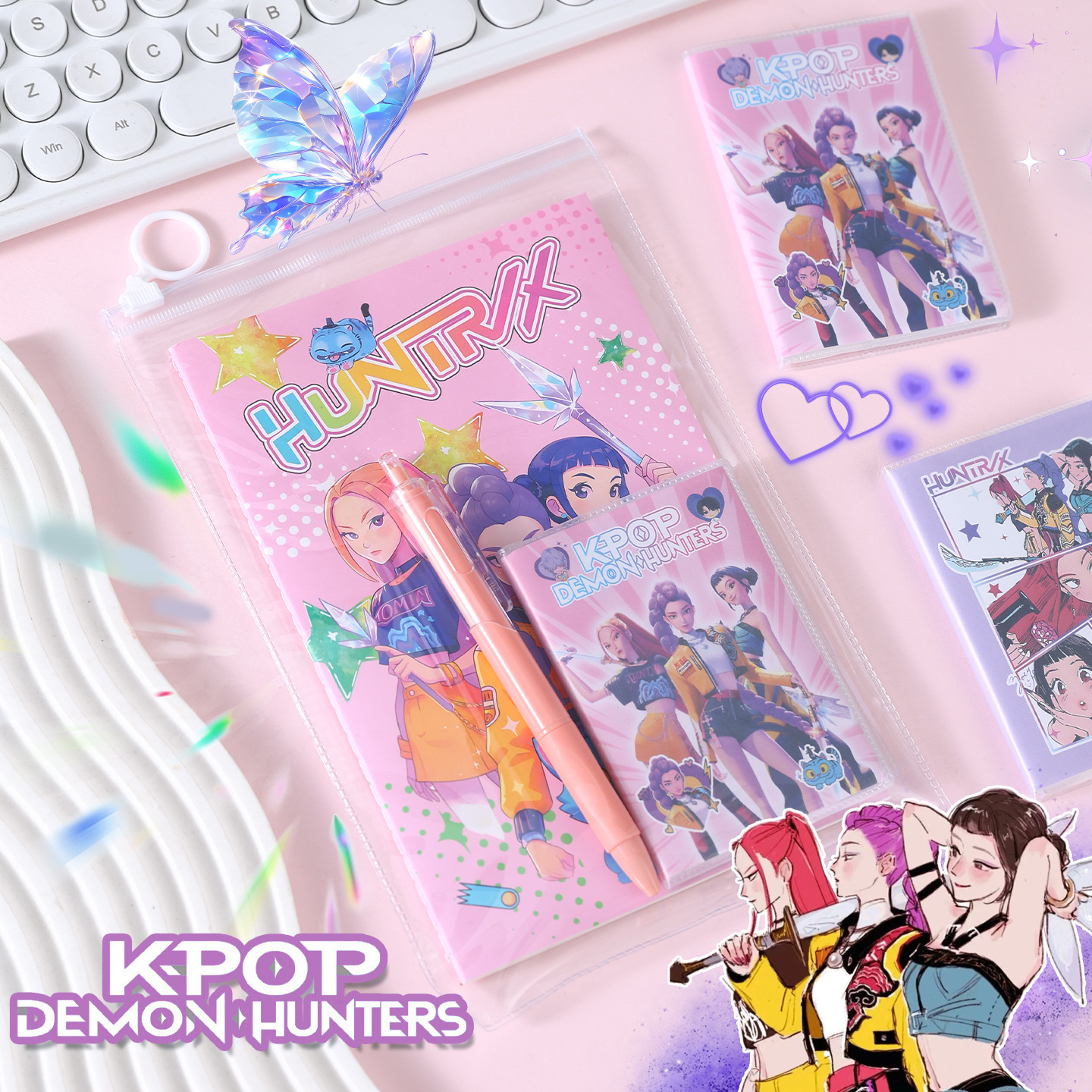 1 Set Hot KPop Demon Hunters Notebook For Kids Diary Book Journal ...