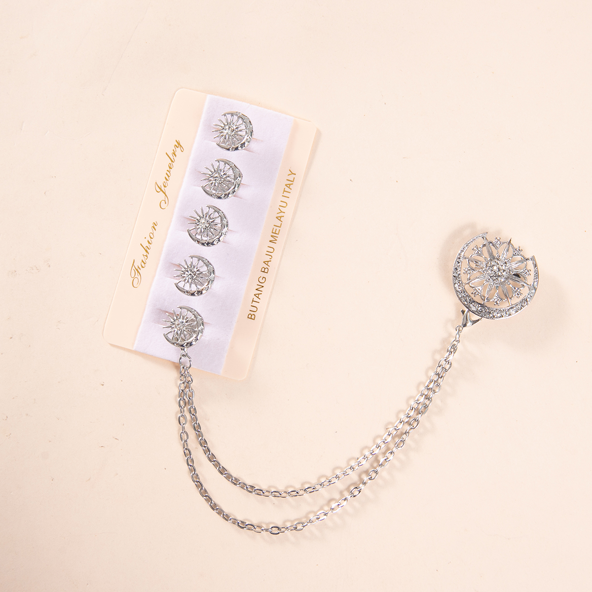 Muslim Festival Button Men's Top Button Set/Double Chain Combination ...