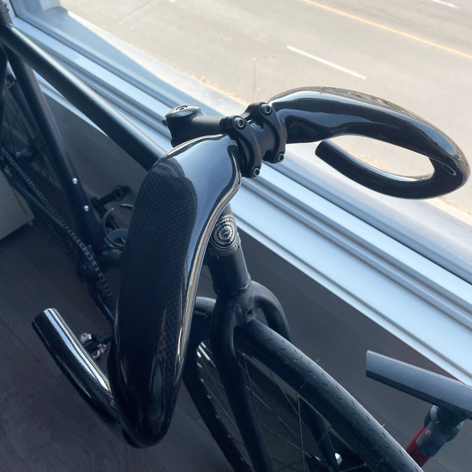 Glossy 3K/UD Carbon Track Handlebar Aero Performance Sprinter Drop Bar ...